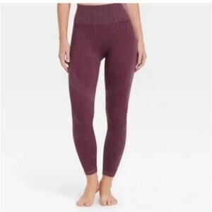 JoyLab High-Rise Ribbed Seamless 7/8 Leggings Size Large